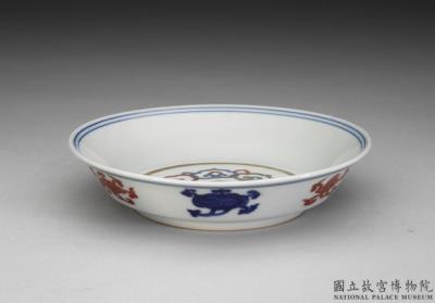 图片[2]-Dish with formal ju-i design inside and ling-chih fungus sprigs outside, Chia-ching reign (1522-1566), Ming dynasty-China Archive